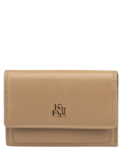 Портмоне Dr.Koffer из натуральной кожи бежевое