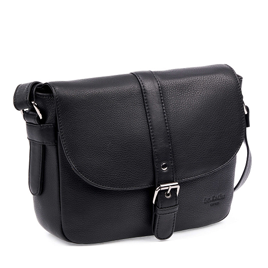 Сумка через плечо Dr.Koffer из натуральной кожи черная