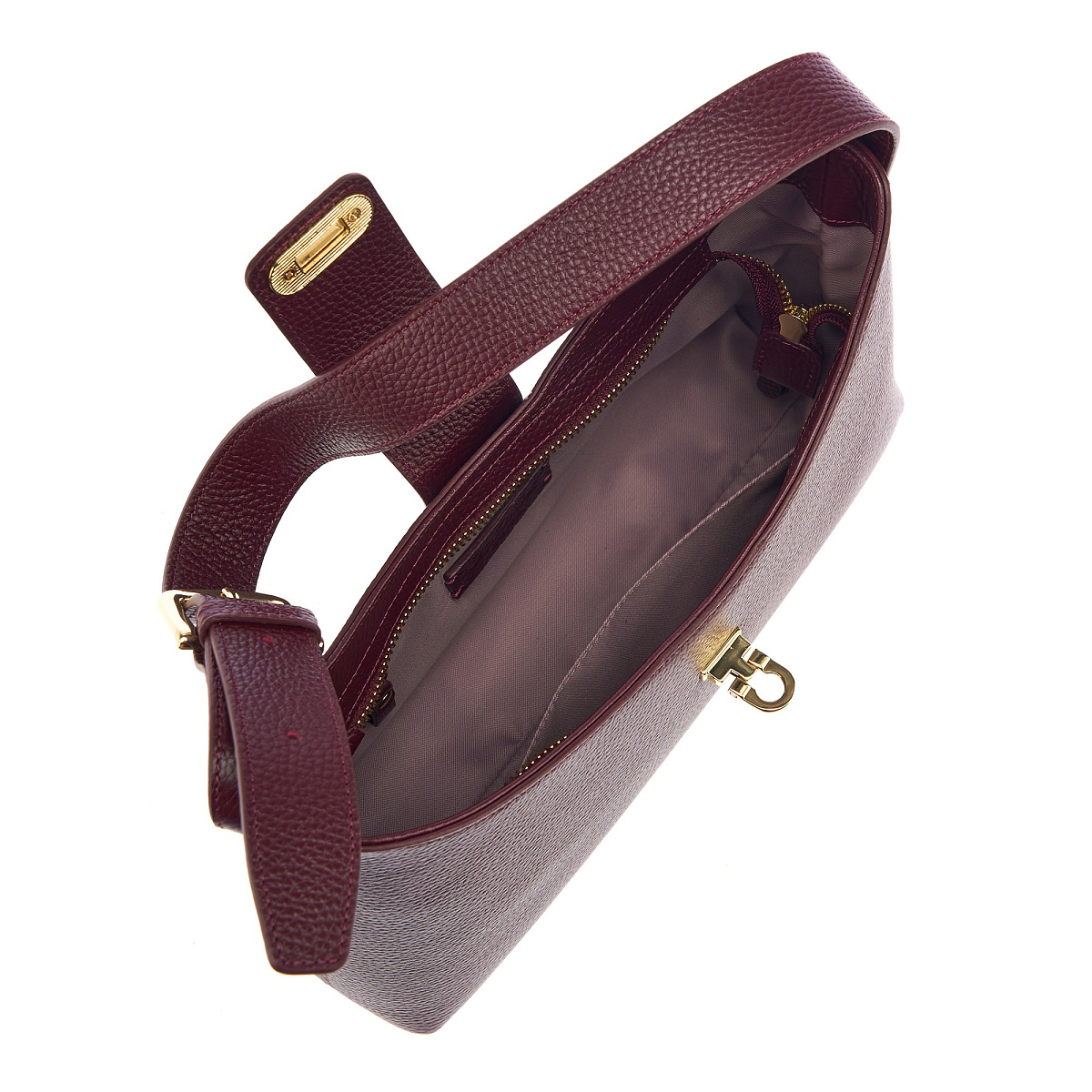 Женская сумка  Dr. Koffer из натуральной кожи бордовая