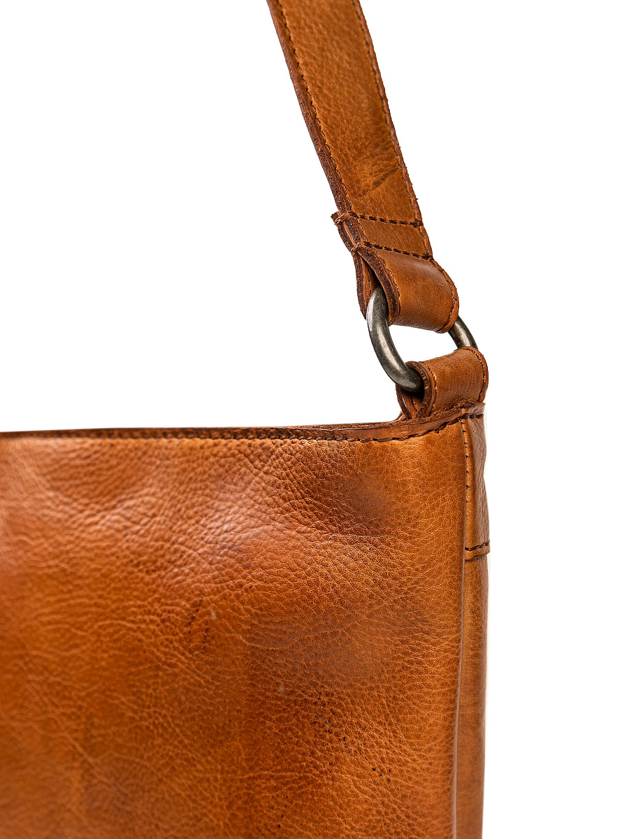 Сумка через плечо Dr.Koffer из натуральной кожи коричневая