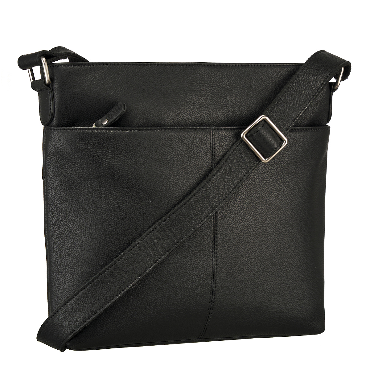 Сумка через плечо Dr.Koffer из натуральной кожи черная