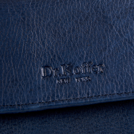 Портмоне Dr.Koffer из натуральной кожи синее
