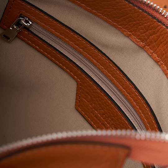 Женская сумка Dr. Koffer из натуральной кожи оранжевая