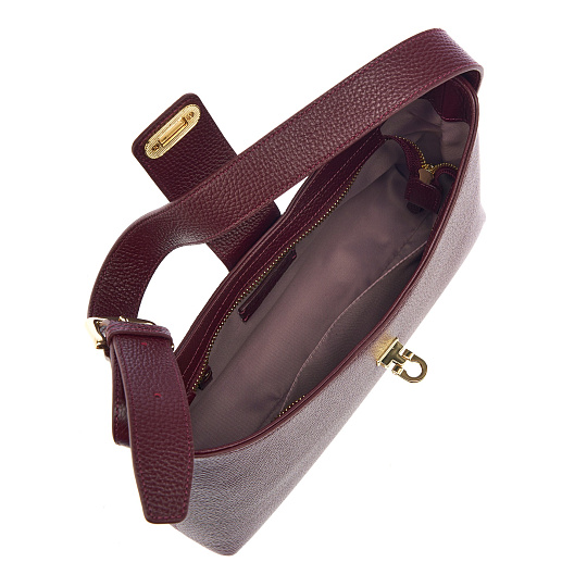 Женская сумка  Dr. Koffer из натуральной кожи бордовая