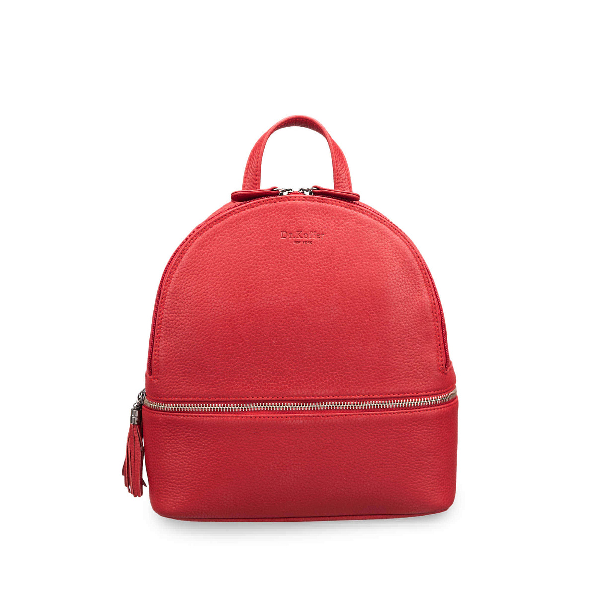 Рюкзак Dr.Koffer из натуральной кожи красный