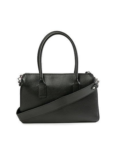 Женская сумка Dr.Koffer из натуральной кожи черная