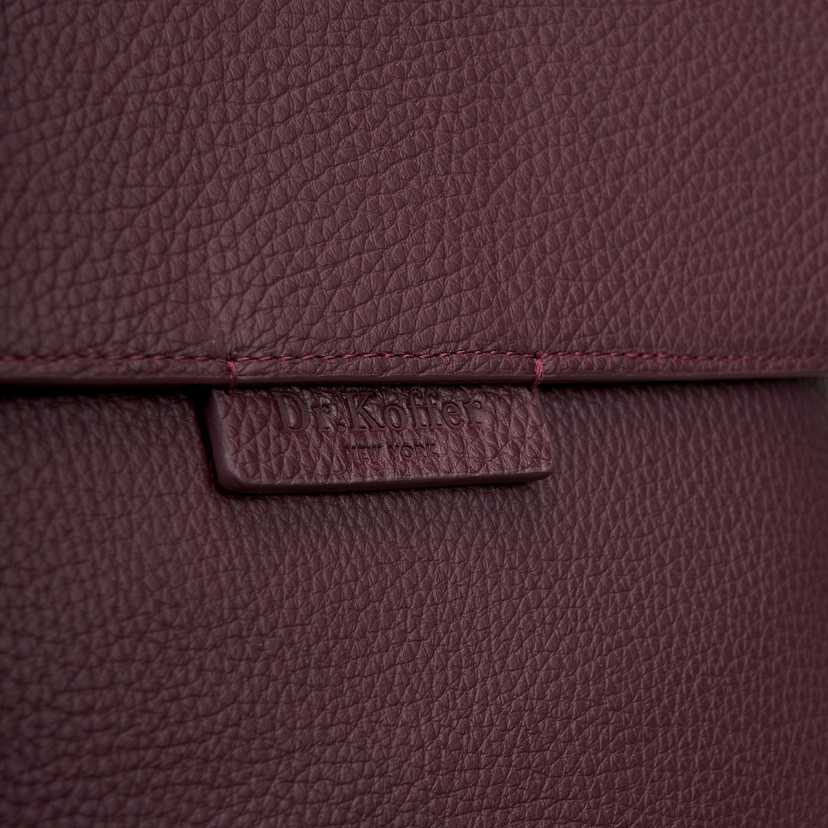 Рюкзак Dr. Koffer из натуральной кожи фиолетовый