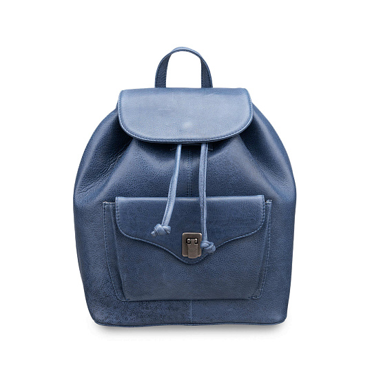 Рюкзак Dr.Koffer из натуральной кожи синий