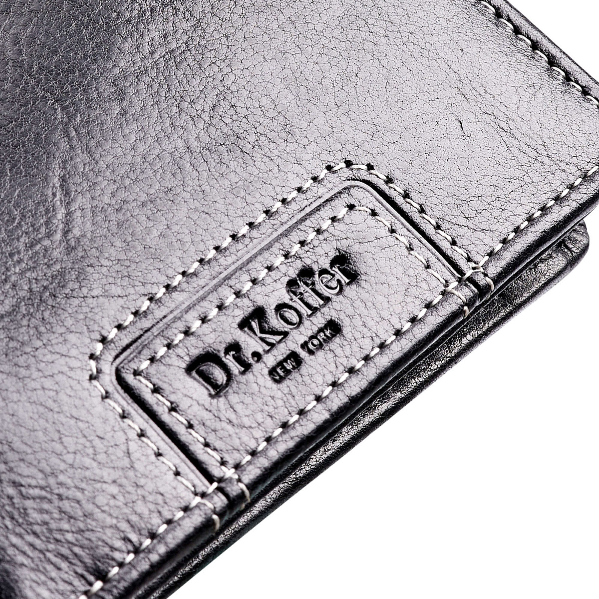 Портмоне Dr.Koffer из натуральной кожи черное