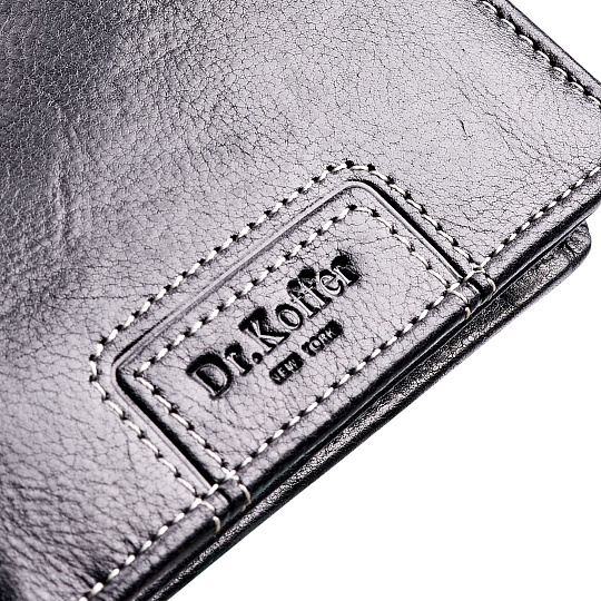 Портмоне Dr.Koffer из натуральной кожи черное