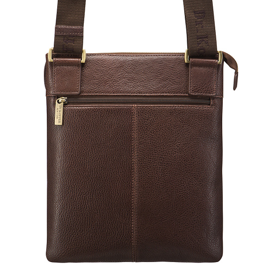 Сумка через плечо Dr.Koffer из натуральной кожи коричневая