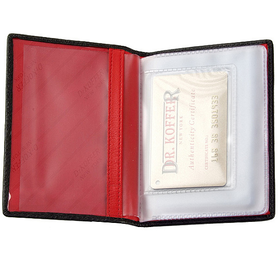 Обложка для паспорта/автодок из натуральной кожи Dr. Koffer