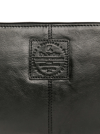 Сумка через плечо Dr.Koffer из натуральной кожи черная