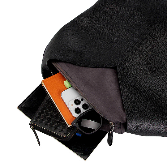 Женская сумка Dr. Koffer из натуральной кожи черная