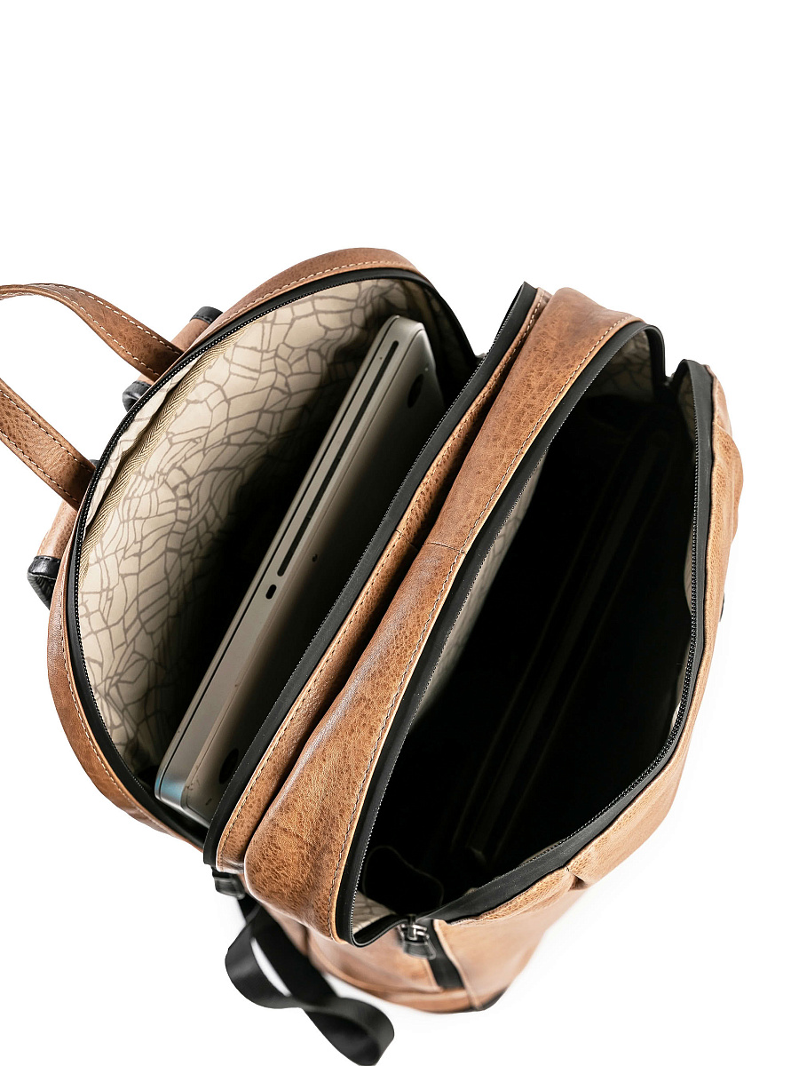 Рюкзак Dr.Koffer из натуральной кожи коричневый