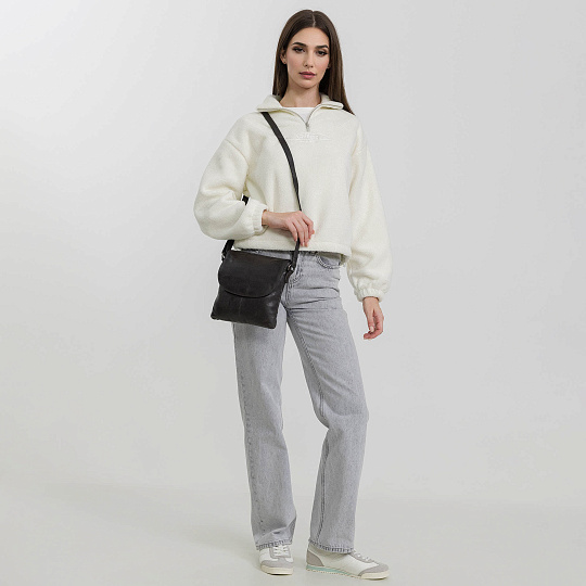 Сумка через плечо Dr.Koffer из натуральной кожи синяя