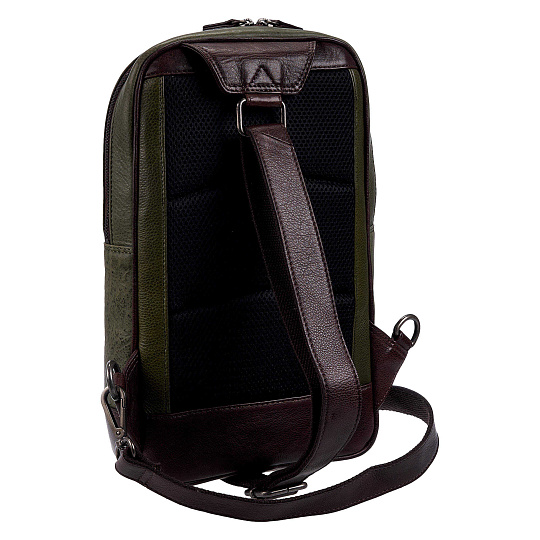 Рюкзак Dr.Koffer из натуральной кожи зеленый