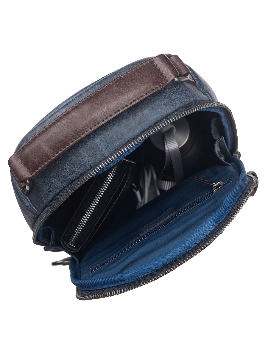 Рюкзак Dr. Koffer из натуральной кожи синий