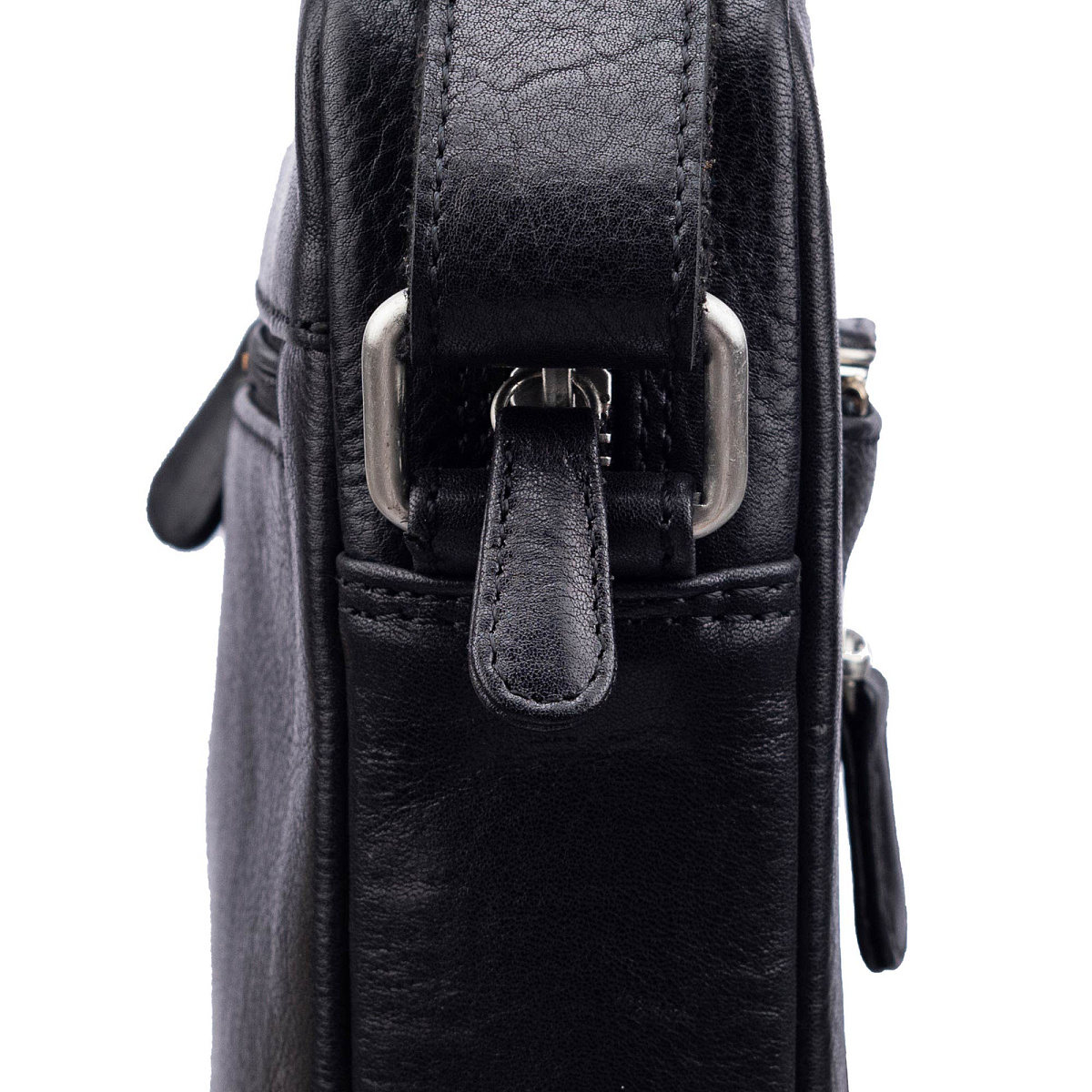 Сумка через плечо Dr.Koffer из натуральной кожи черная