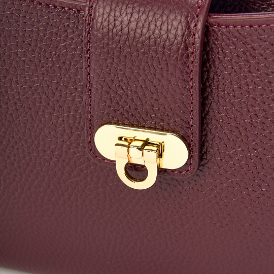 Женская сумка  Dr. Koffer из натуральной кожи бордовая