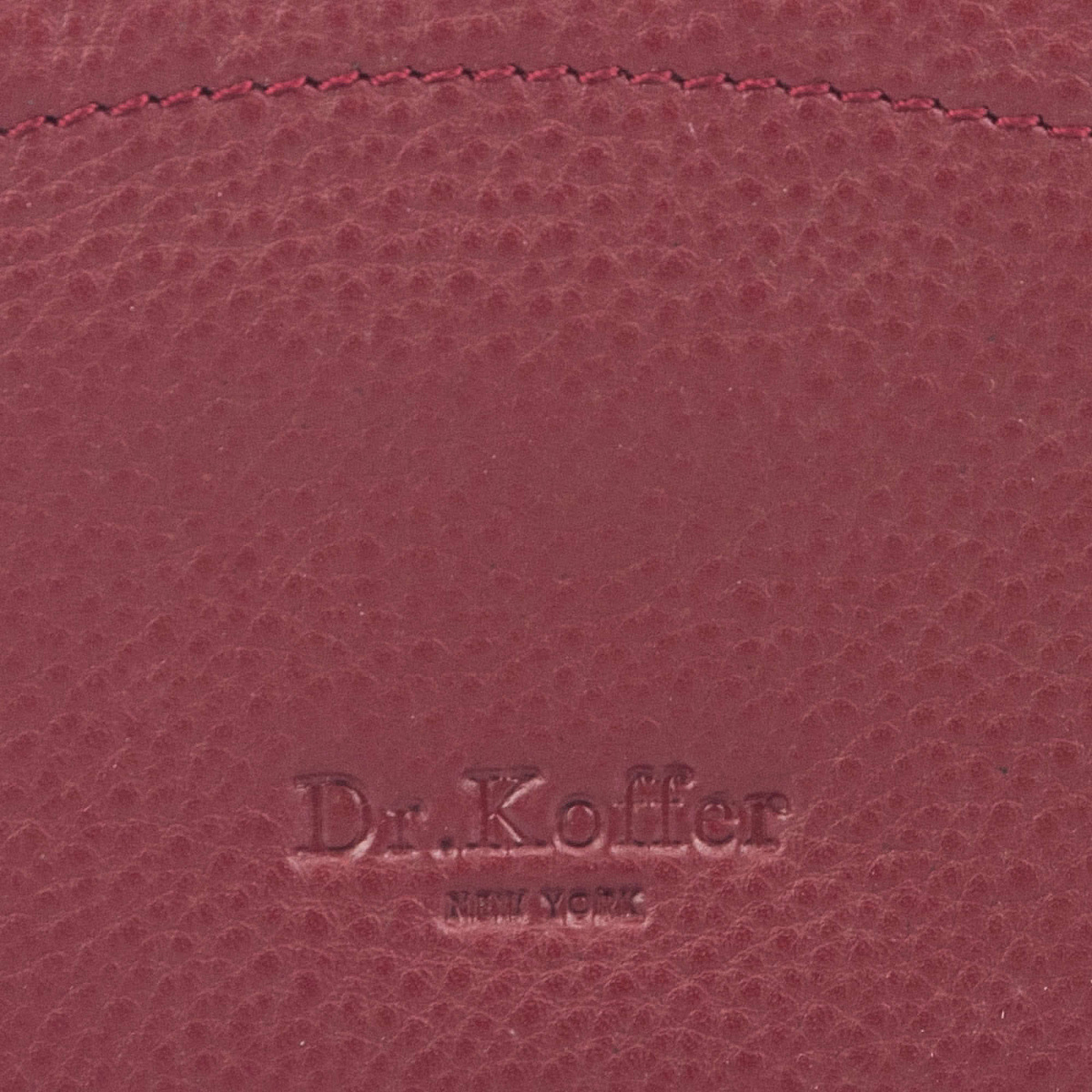Очечник Dr.Koffer из натуральной кожи бордовый