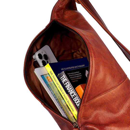 Рюкзак Dr.Koffer из натуральной кожи светло-коричневый