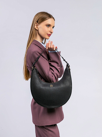 Женская сумка Dr. Koffer из натуральной кожи черная