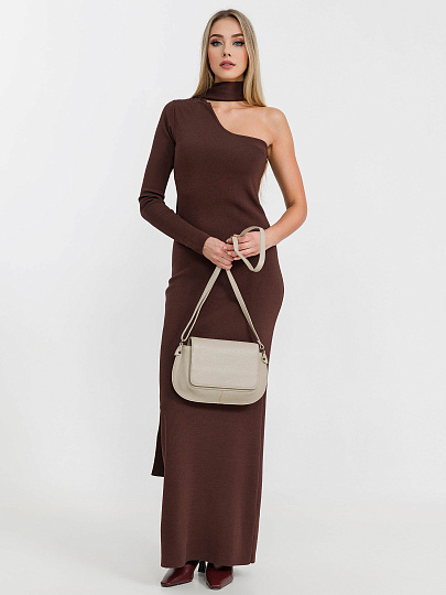 Женская сумка Dr.Koffer из натуральной кожи бежевая