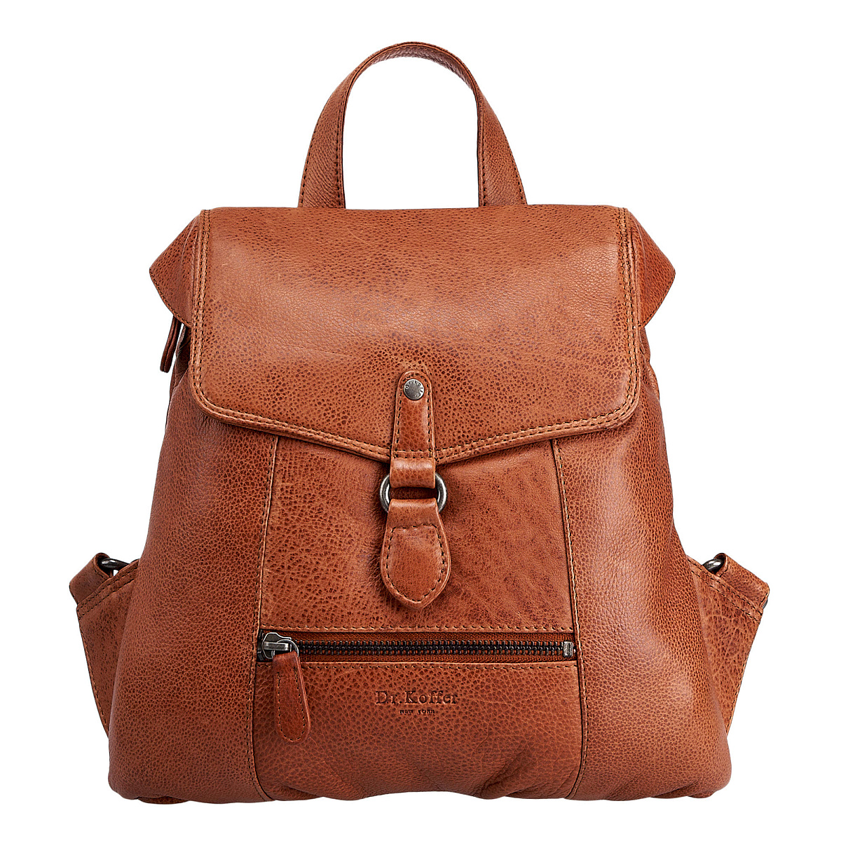 Рюкзак Dr.Koffer из натуральной кожи светло-коричневый