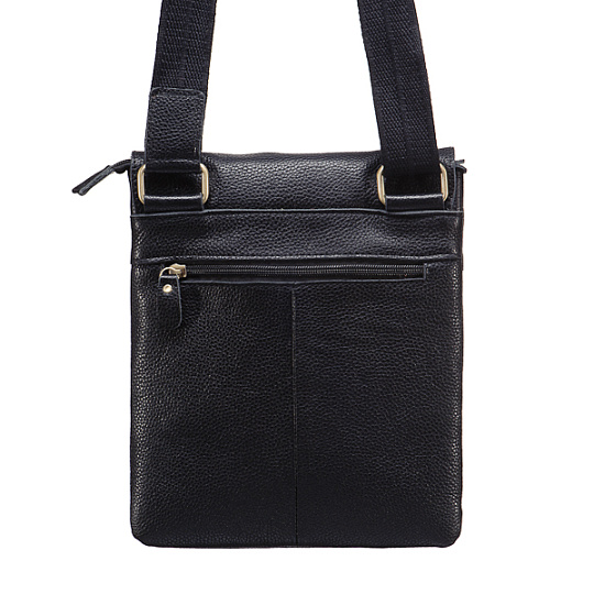 Сумка через плечо Dr.Koffer из натуральной кожи черная