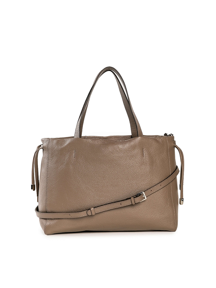 Женская сумка Dr. Koffer из натуральной кожи коричневая