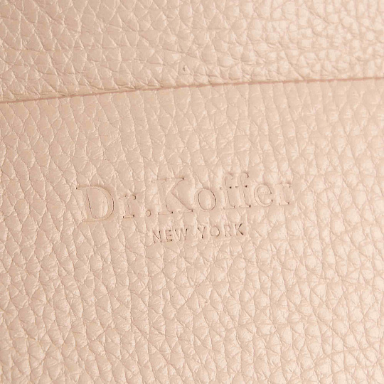 Женская сумка Dr. Koffer из натуральной кожи бежевая