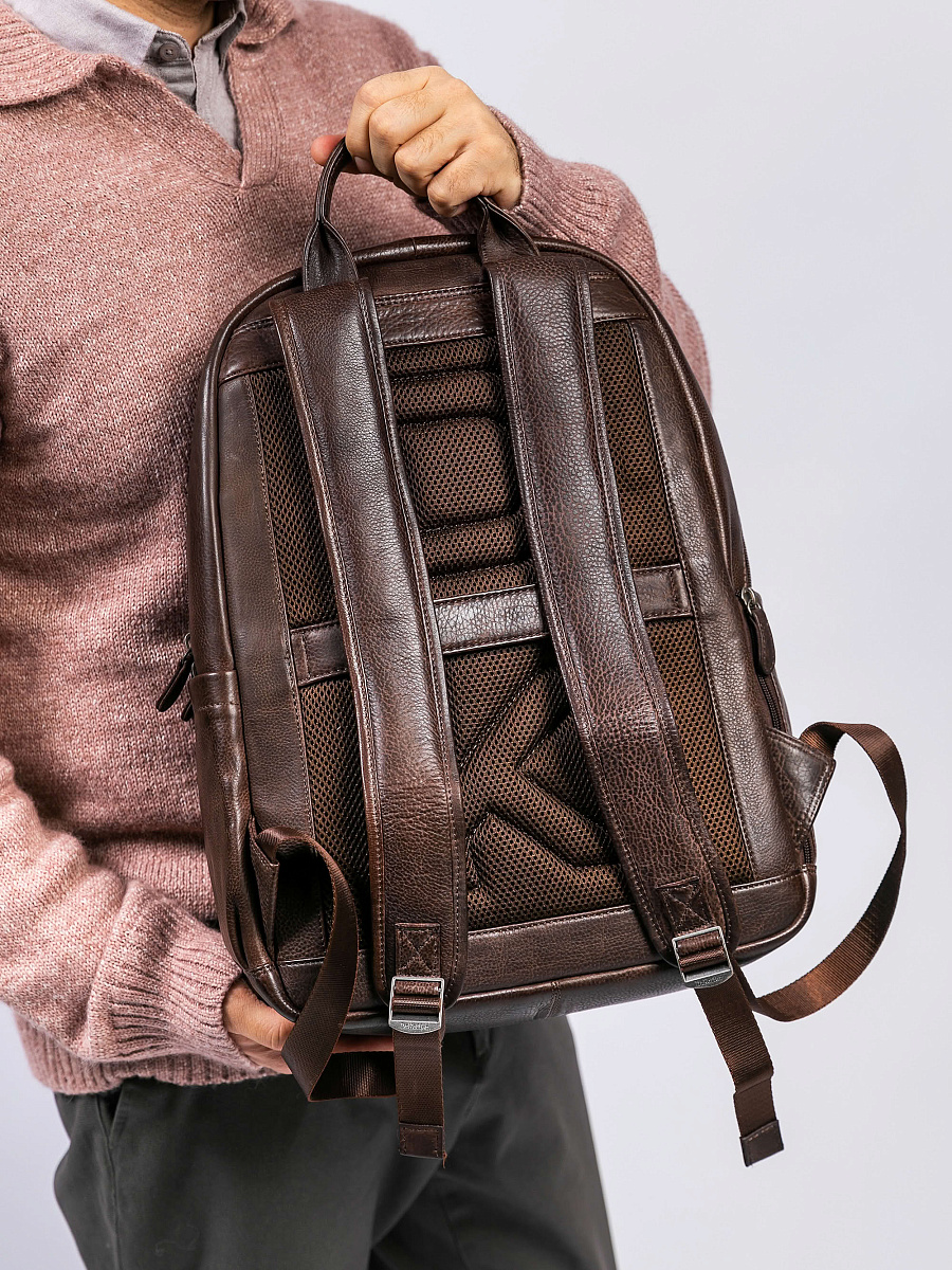 Рюкзак Dr. Koffer из натуральной кожи коричневый