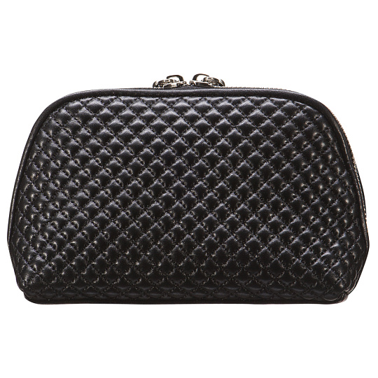 Косметичка Dr.Koffer из натуральной кожи черная