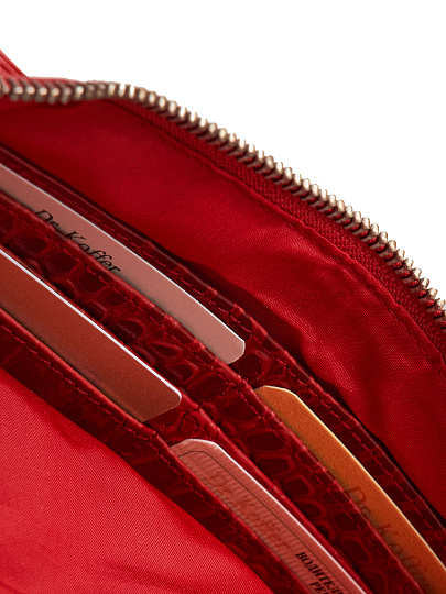 Портмоне Dr.Koffer из натуральной кожи красное