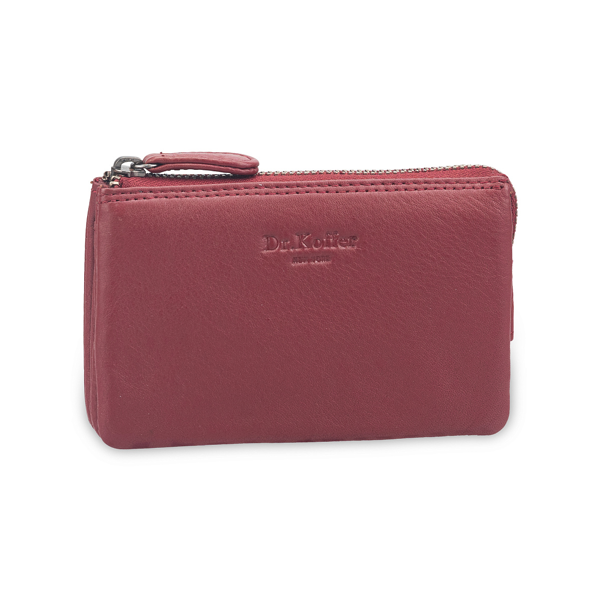 Ключница Dr.Koffer из натуральной кожи бордовая