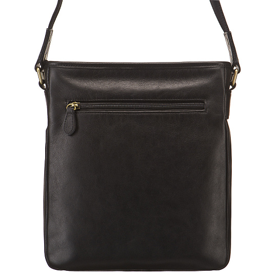 Сумка через плечо Dr.Koffer из натуральной кожи черная