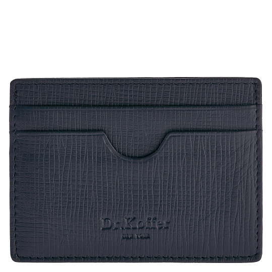 Кредитница Dr.Koffer из натуральной кожи синяя