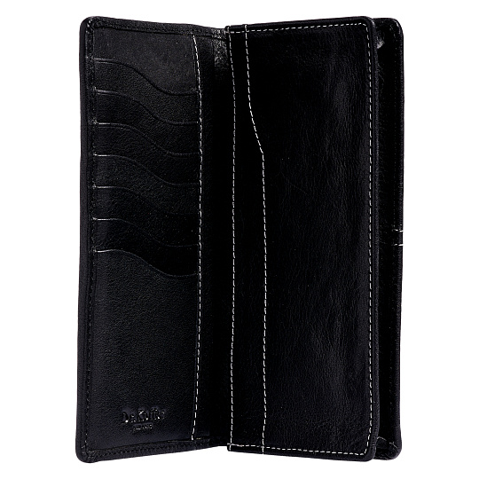 Портмоне Dr.Koffer из натуральной кожи черное