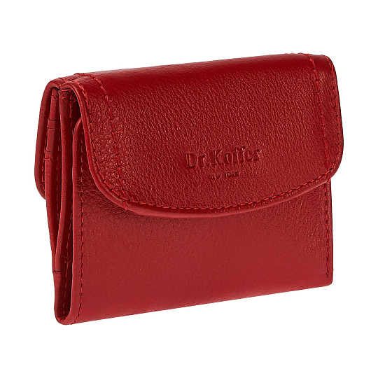 Портмоне Dr.Koffer из натуральной кожи красное