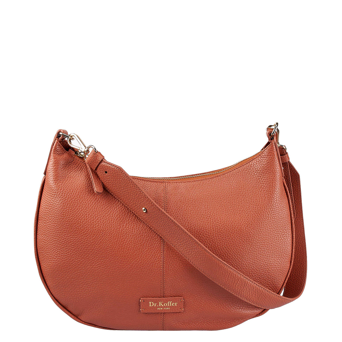 Женская сумка  Dr. Koffer из натуральной кожи оранжевая
