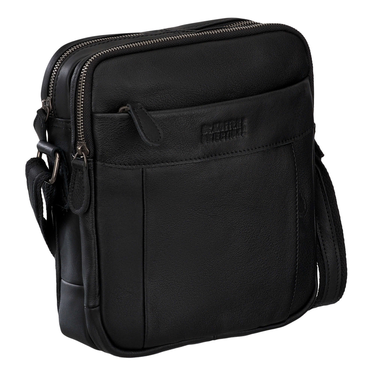 Сумка через плечо Dr.Koffer из натуральной кожи черная