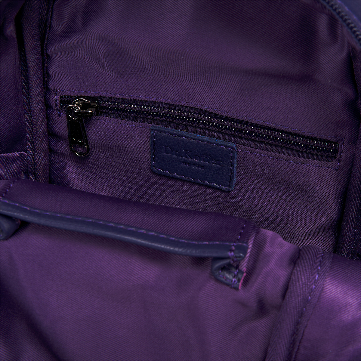 Рюкзак Dr.Koffer из натуральной кожи серый