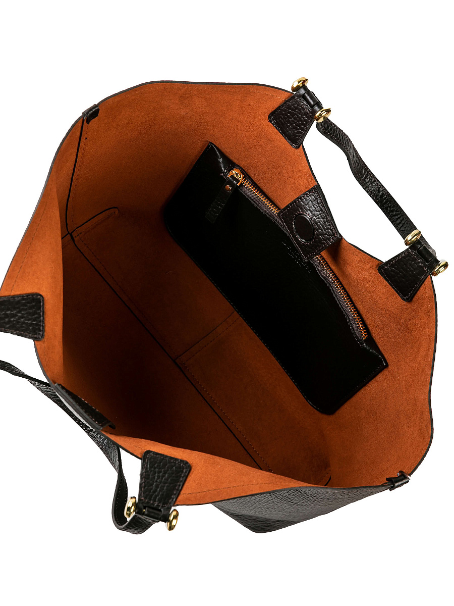 Женская сумка Dr. Koffer из натуральной кожи коричневая