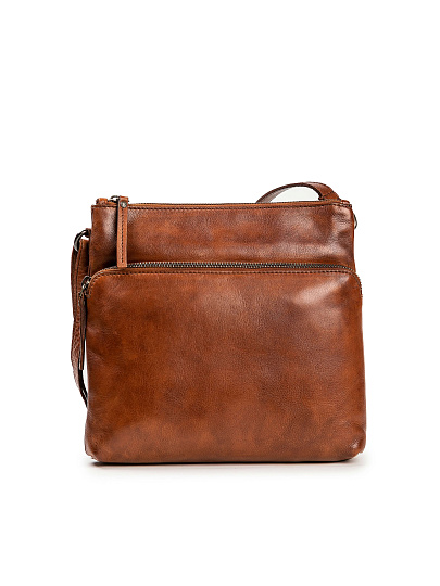 Сумка через плечо Dr.Koffer из натуральной кожи коричневая
