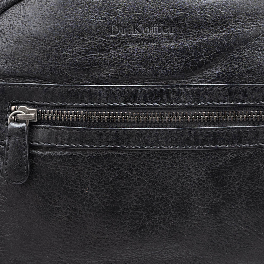 Рюкзак Dr.Koffer из натуральной кожи черный