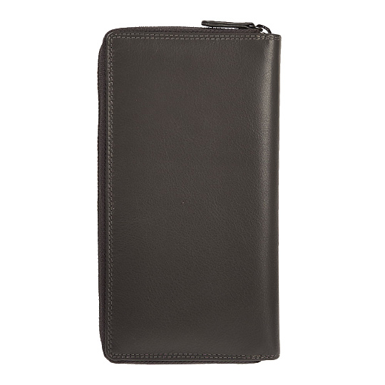 Портмоне Dr.Koffer из натуральной кожи серое