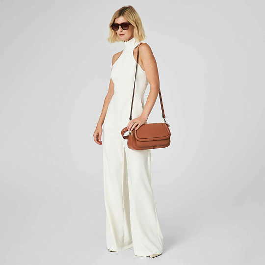 Женская сумка Dr.Koffer из натуральной кожи коричневая