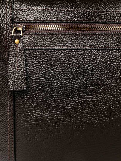 Дорожная сумка Dr. Koffer из натуральной кожи коричневая