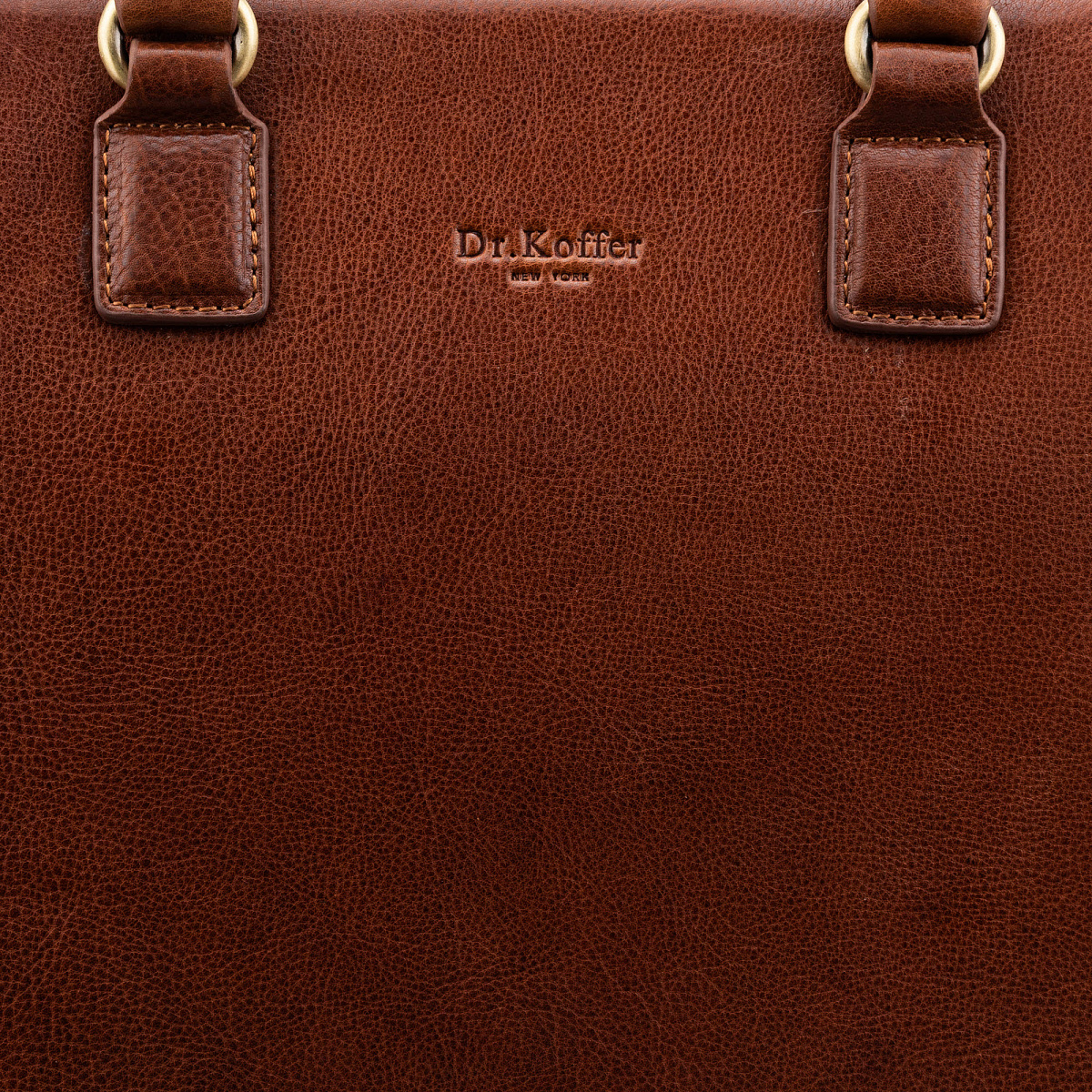 Деловая сумка Dr.Koffer из натуральной кожи коричневая